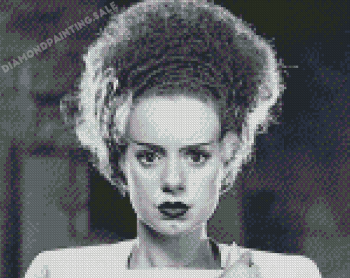 Monochrome Bride Of Frankenstein Diamond Painting