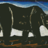 Pirosmani Black Bear Diamond Painting