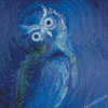 Abstract Mystic Blue Owl Diamond Painting