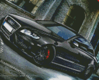 Black Audi A4 Car Diamond Painting