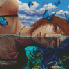 Butterflies With Water Diamond Painting