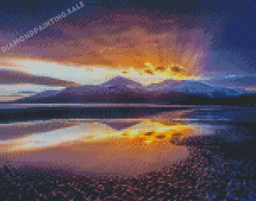 Mourne Mountains Water Reflection Diamond Painting