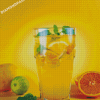 Yellow Fruit Juice Diamond Painting