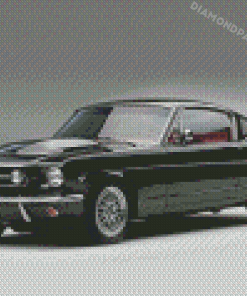 Black 64 Ford Mustang Car Diamond Painting