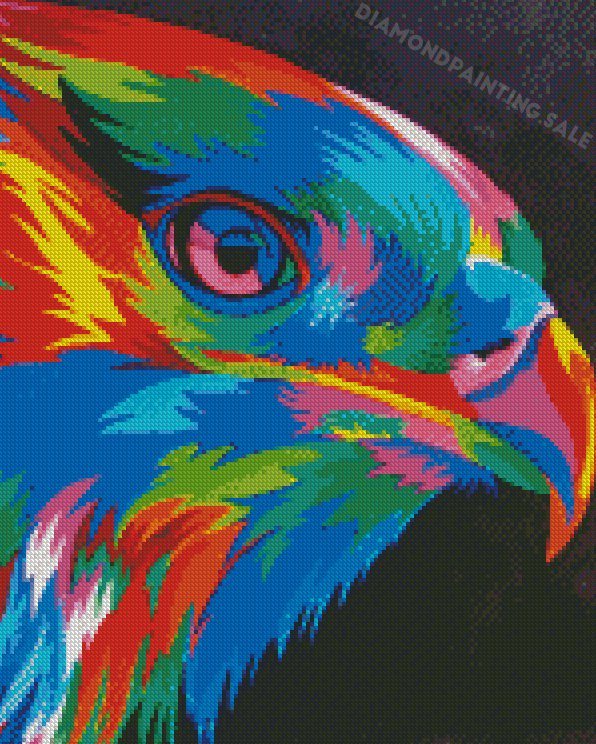 Colorful Eagle Abstract Diamond Painting
