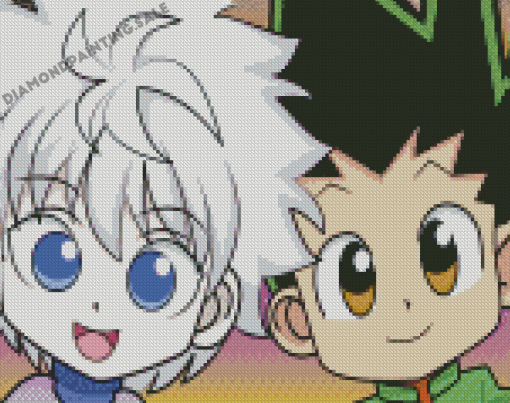 Cute Little Gon Killua Diamond Painting