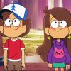 Dipper And Mabel Gravity Falls Characters Diamond Painting
