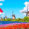 Dutch Windmills Diamond Painting