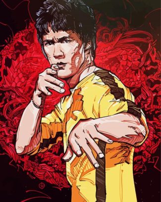 Enter The Dragon Bruce Lee Character Diamond Painting