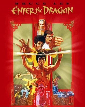 Enter The Dragon Movie Poster Diamond Painting