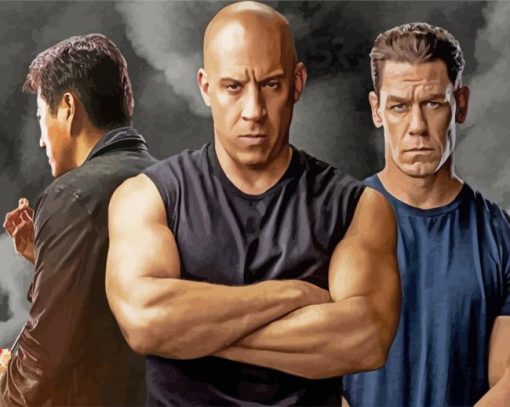 Fast And Furious 9 Characters Diamond Painting