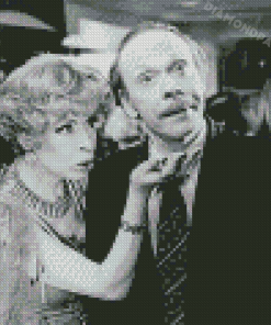 Black And Whit De George And Mildred Diamond Painting