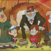 Gravity Falls Characters Diamond Painting