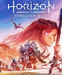 Horizon Forbidden West Game Poster Diamond Painting