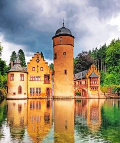 Mespelbrunn Castle In Germany Diamond Painting