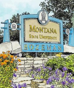 Montana State University Art Diamond Painting