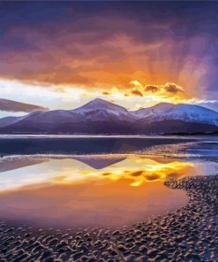 Mourne Mountains Water Reflection Diamond Painting
