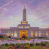 Columbia South Carolina Temple At Sunset Diamond Painting