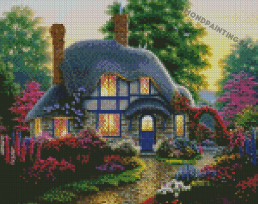 Cool Cottage Garden Diamond Painting