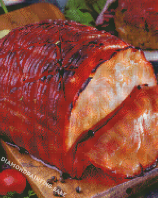 Delicious Ham Food Diamond Painting