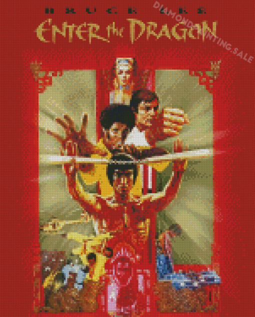 Enter The Dragon Movie Poster Diamond Painting