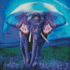 Fantasy Elephant And Butterfly Ears Diamond Painting