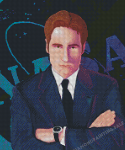 Fox Mulder Character Art Diamond Painting