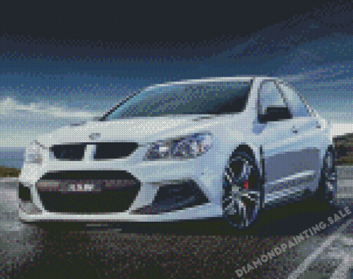 White Holden Commodore Diamond Painting