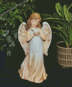 Angel Holding Dove Deco Diamond Painting
