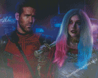 Harley And Deadpool Characters Diamond painting