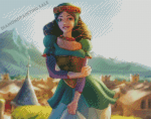 Noble Lady Cartoon Diamond Painting