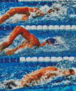 Pool Swimming Competition Diamond Painting