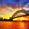 Sydney Harbor Bridge Silhouette Diamond Painting