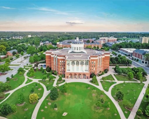 University Of Kentucky Building Diamond Painting