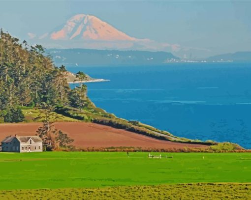 Whidbey Island Seascape Diamond Painting