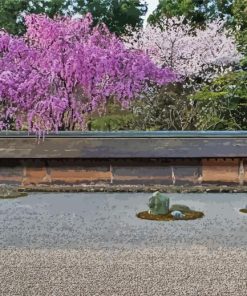 Zen Garden Pink Tree Diamond Painting