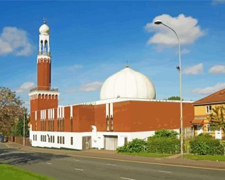 Aesthetic Birmingham Central Mosque Diamond Painting