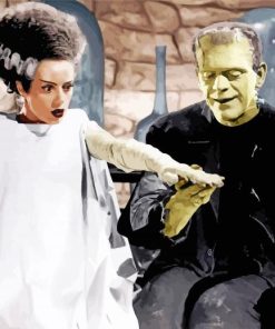 Aesthetic Bride Of Frankenstein Diamond Painting