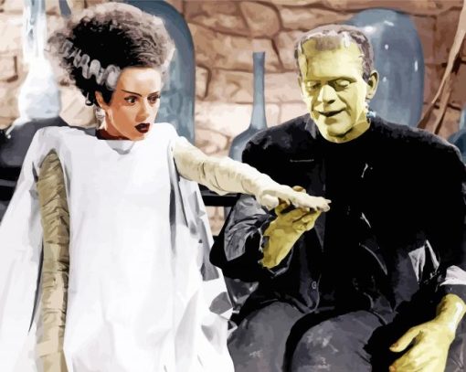 Aesthetic Bride Of Frankenstein Diamond Painting