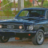 Black Mustang Car 1967 Diamond Painting