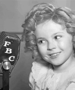 Black And White Shirley Temple Diamond Painting