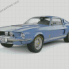 Blue Mustang Car 1967 Diamond Painting