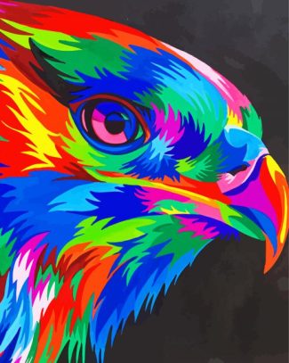 Colorful Eagle Abstract Diamond Painting