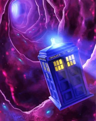 Doctor Who Tardis Art Illustration Diamond Painting