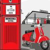 Red Lambretta Diamond Painting