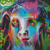 Abstract Goat Diamond Painting