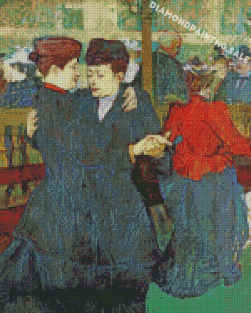 At The Moulin Rouges Toulouse Lautrec Diamond Painting