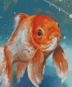 Gold Fish Illustration Diamond Painting