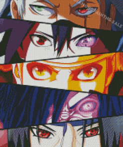 Naruto Eyes Characters Diamond Painting