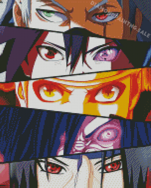 Naruto Eyes Characters Diamond Painting